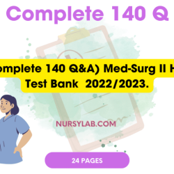 Hesi test bank med surg